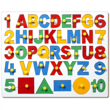 English Alphabet UC With Numbers & Shapes